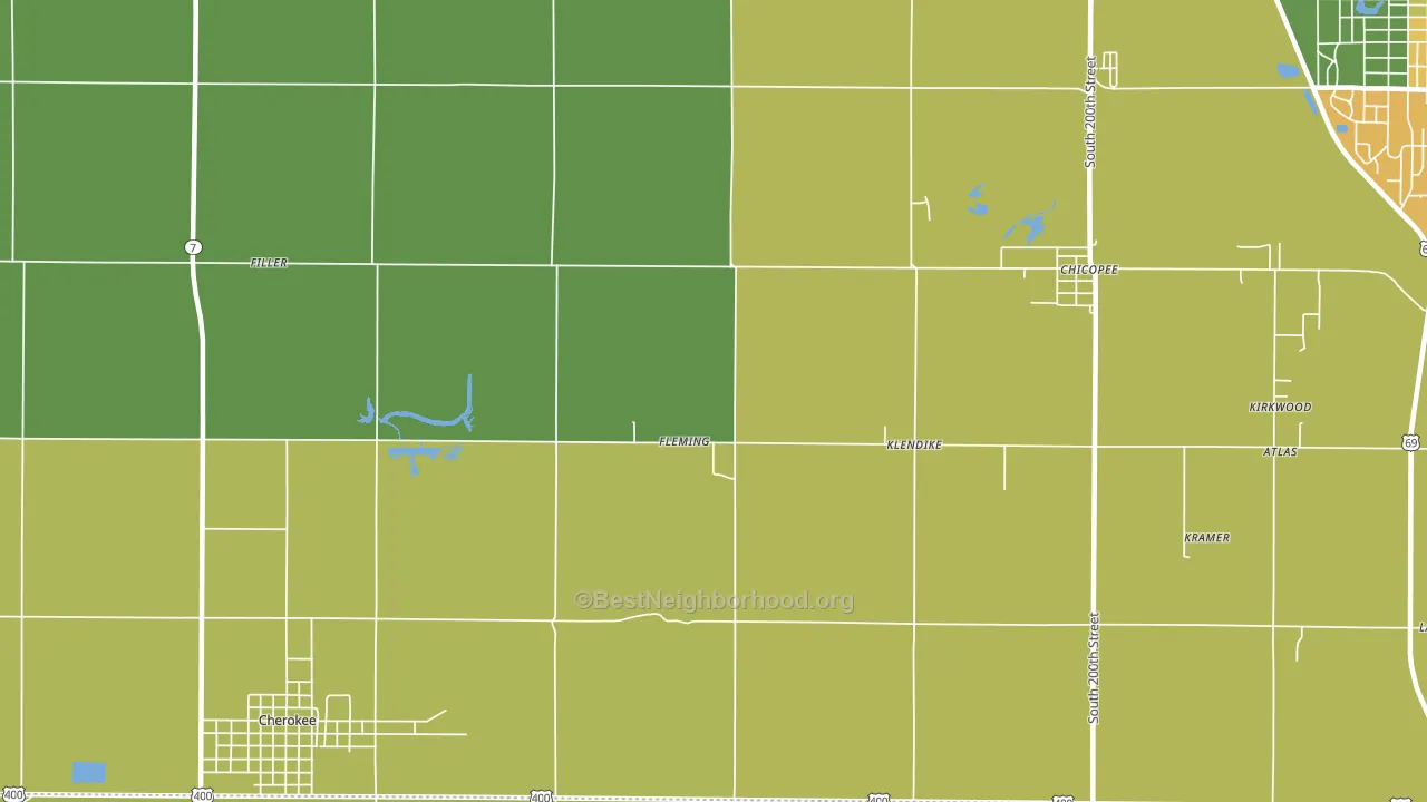 Fleming, KS block-group voter-turnout map