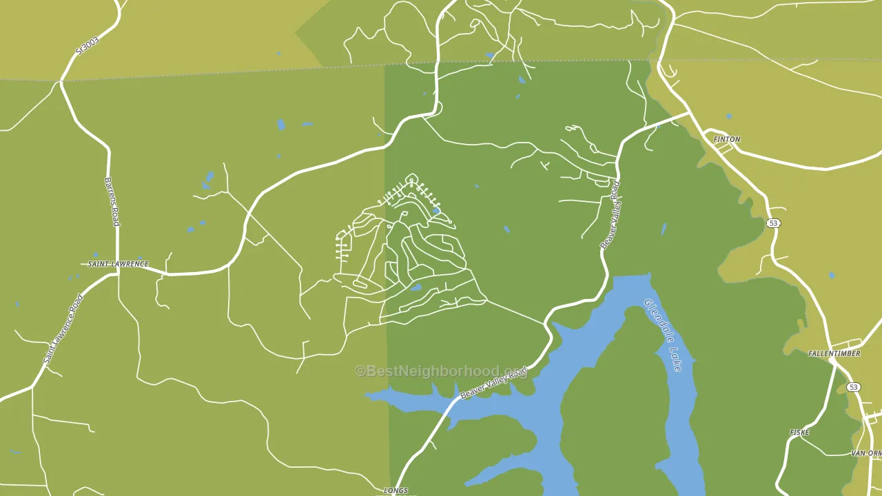 Flinton, PA block-group voter-turnout map