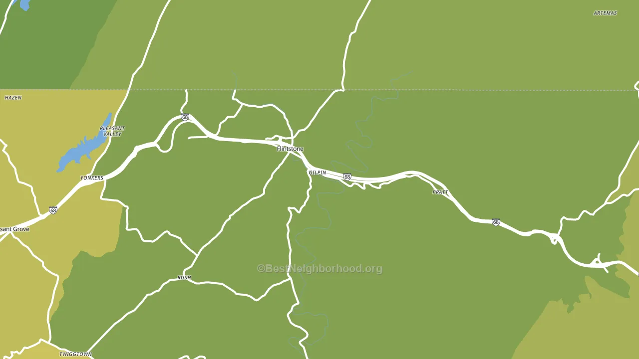 Flintstone, MD block-group voter-turnout map