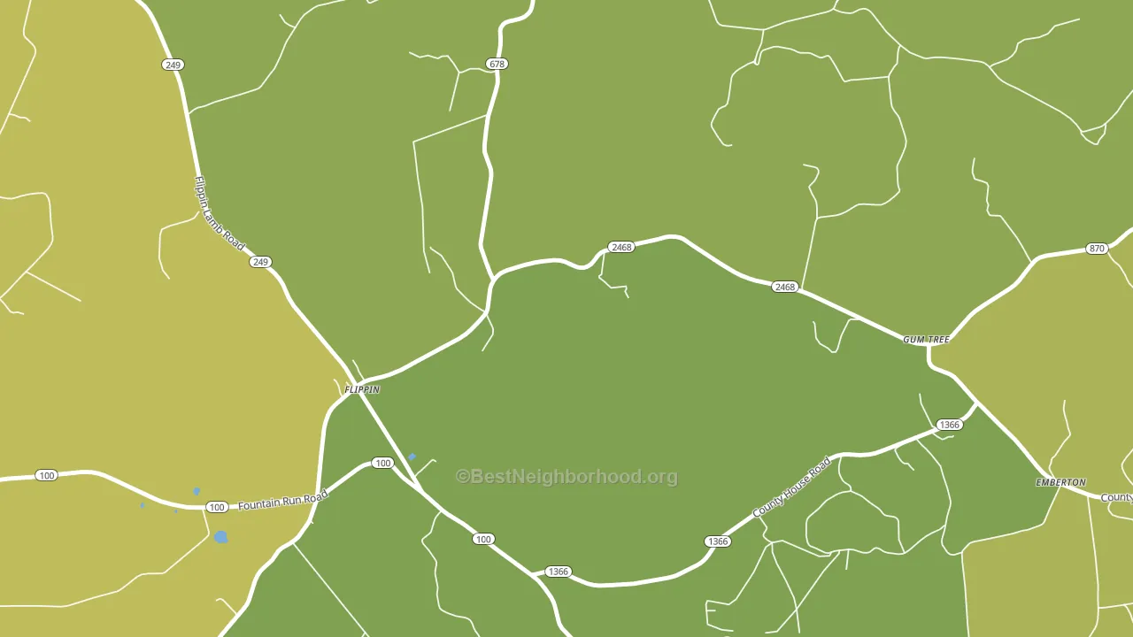 Flippin, KY block-group voter-turnout map