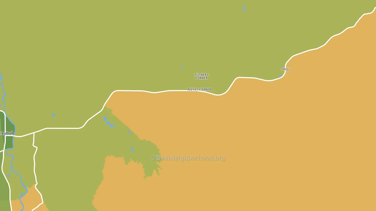 Flitners Corner, WY block-group voter-turnout map