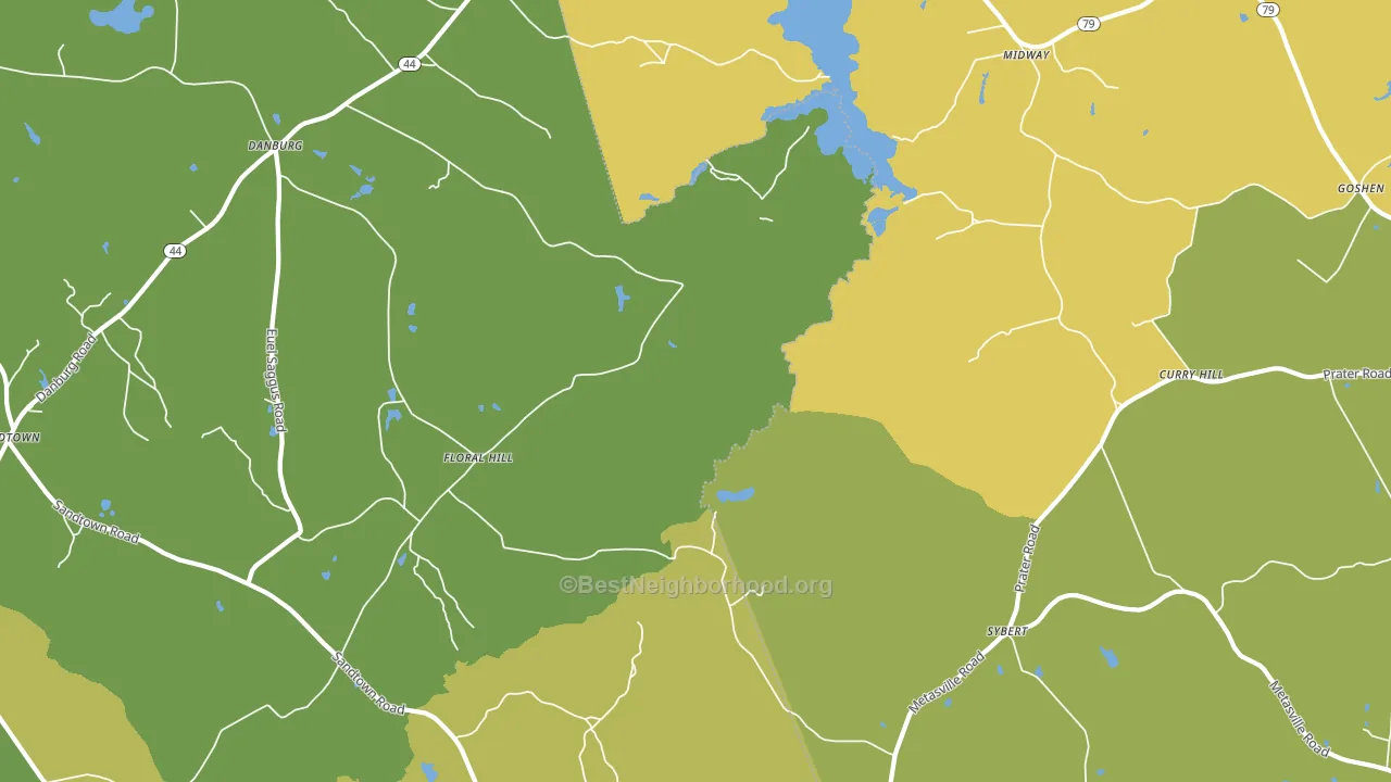 Floralhill, GA block-group voter-turnout map