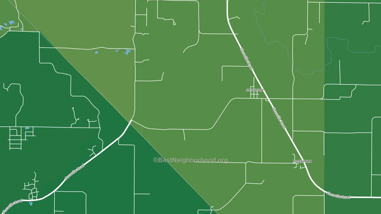 Floraville, IL block-group voter-turnout map