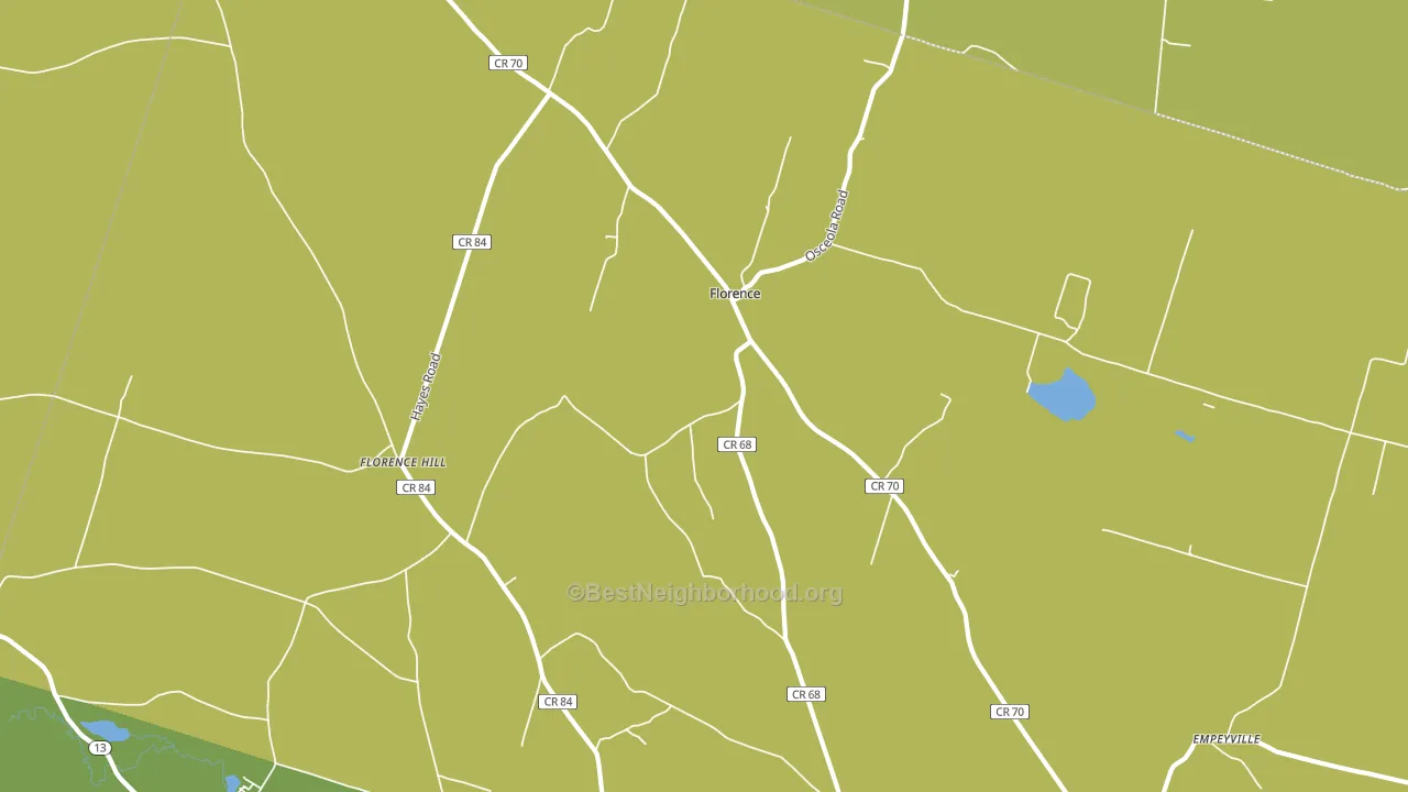 Florence, NY block-group voter-turnout map