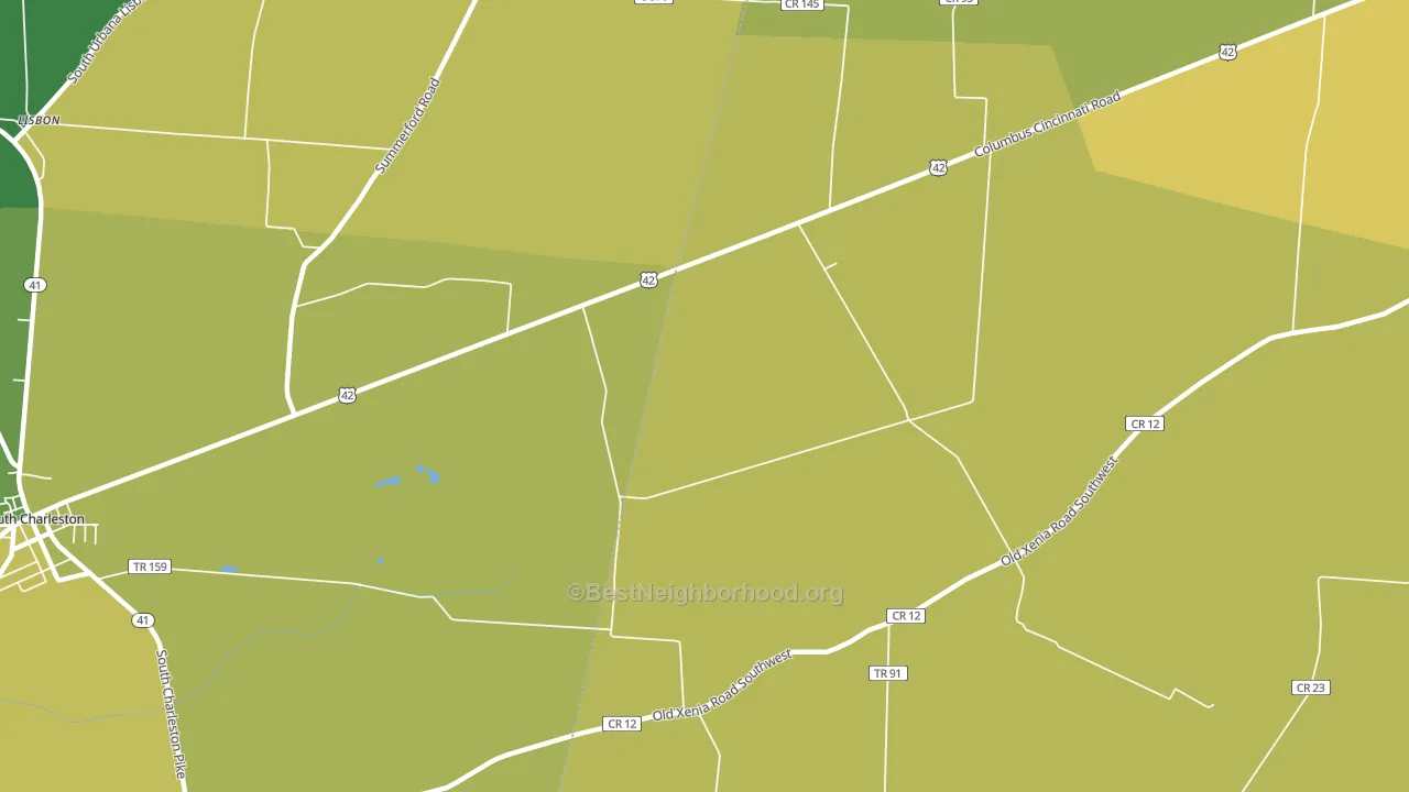 Florence, OH block-group voter-turnout map