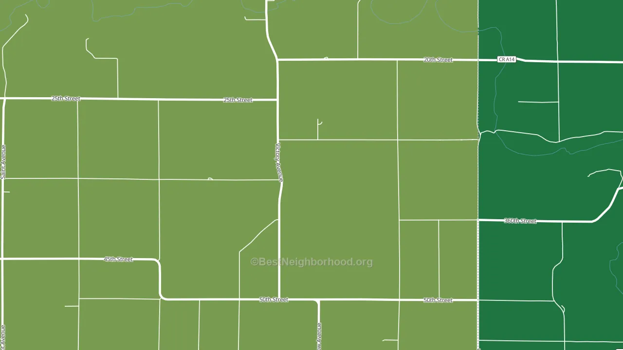 Florenceville, IA block-group voter-turnout map
