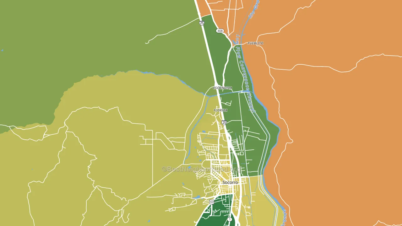 Florida, NM block-group voter-turnout map