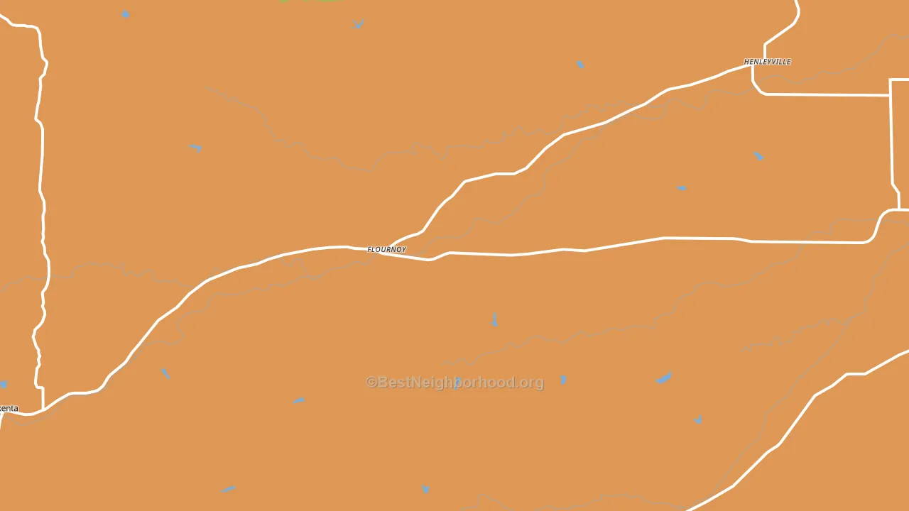 Flournoy, CA block-group voter-turnout map