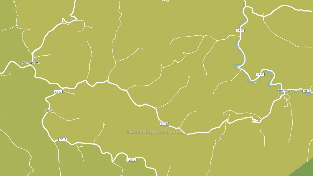 Flower, WV block-group voter-turnout map