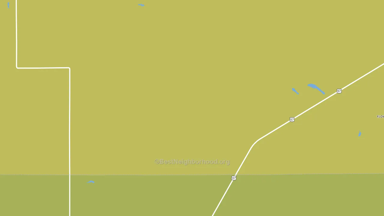 Floweree, MT block-group voter-turnout map
