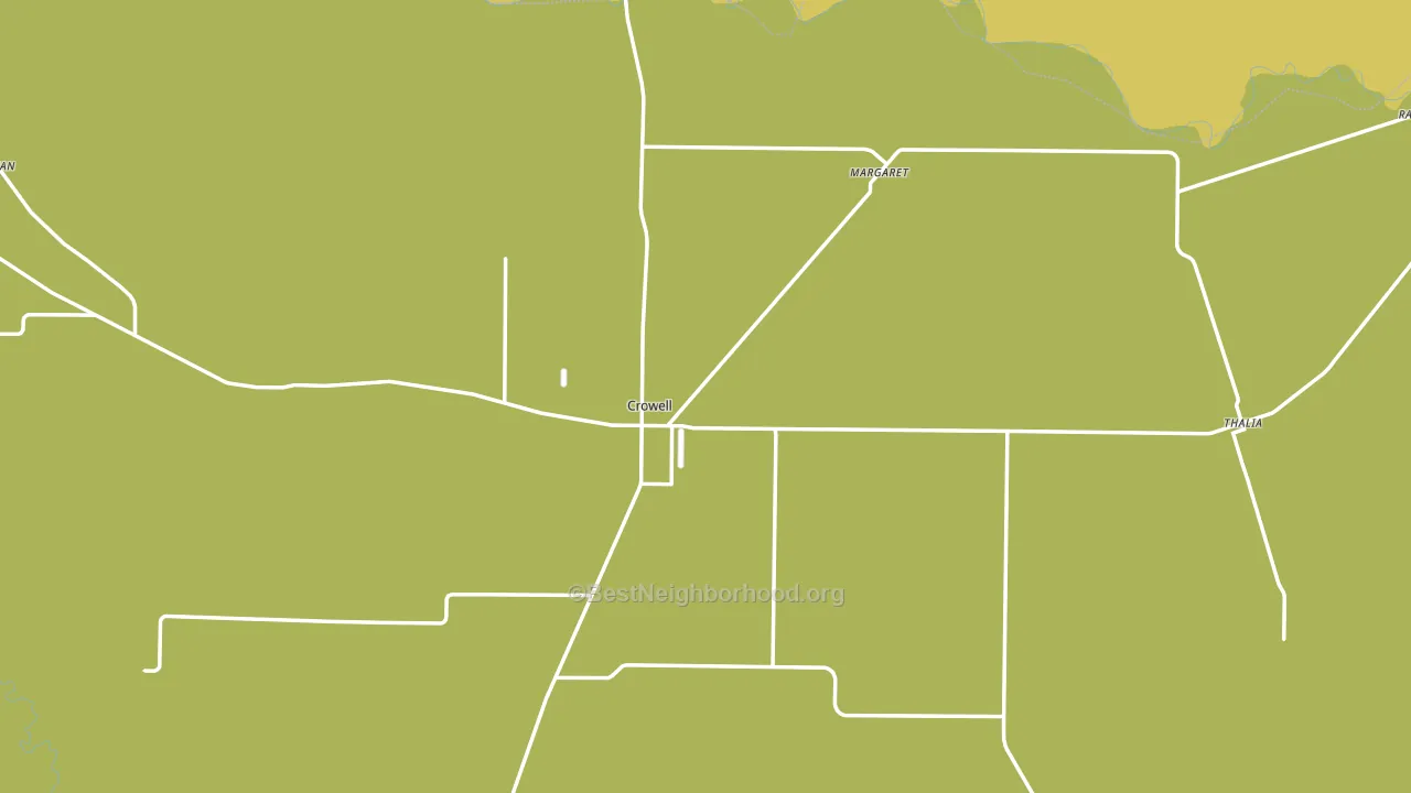 Foard County, TX block-group voter-turnout map