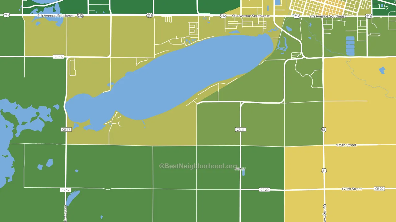 Foley, SD block-group voter-turnout map