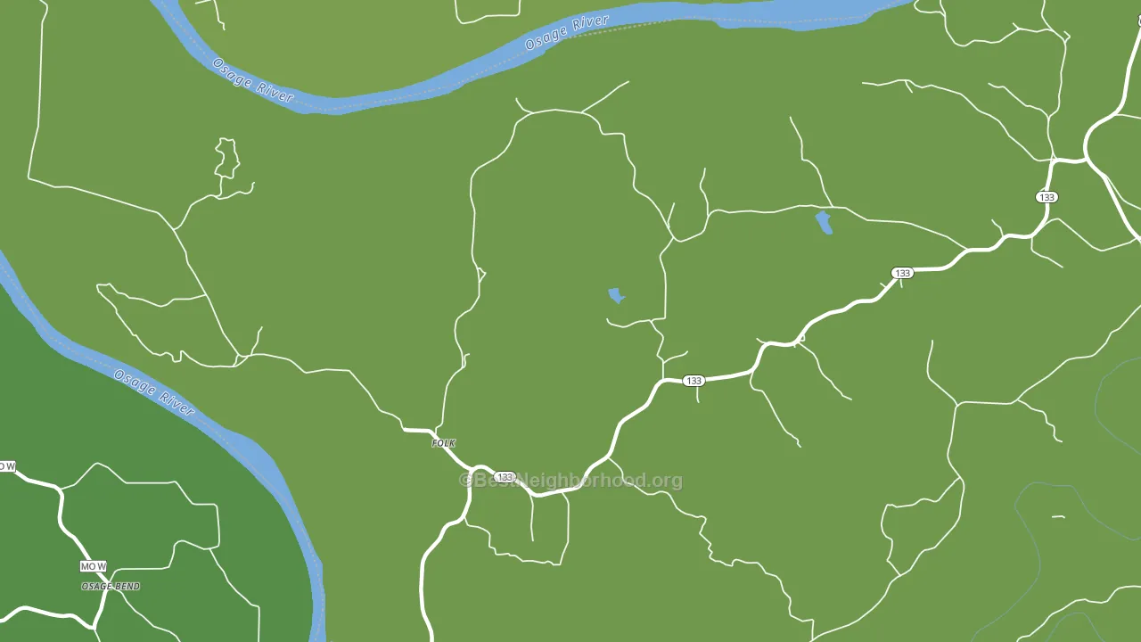 Folk, MO block-group voter-turnout map