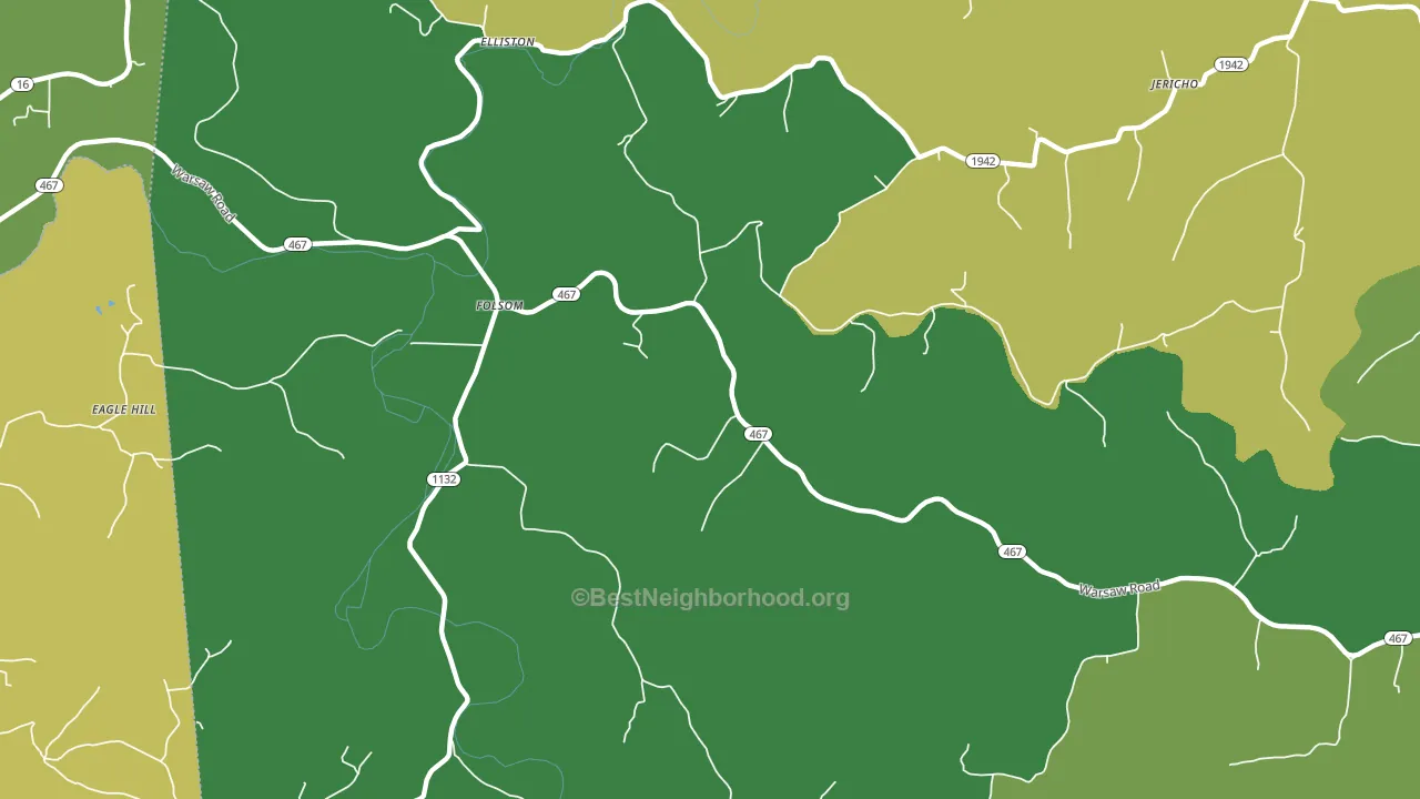 Folsom, KY block-group voter-turnout map