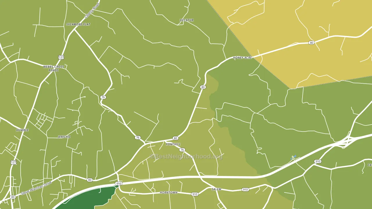 Fonthill, KY block-group voter-turnout map