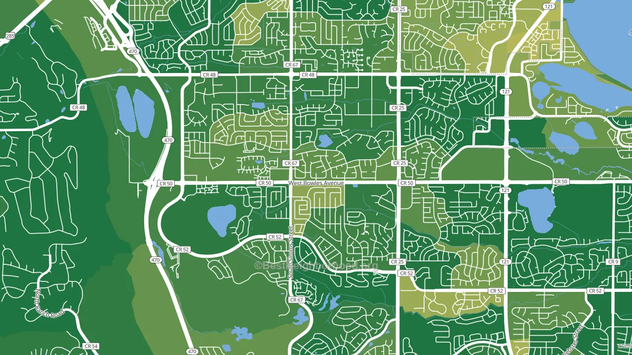 Foothill Green, Dakota Ridge, CO block-group voter-turnout map