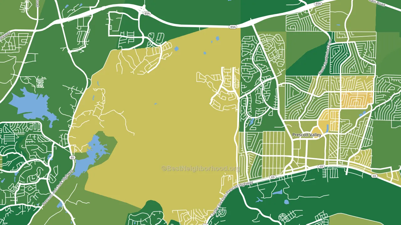 Forbing Park, AZ block-group voter-turnout map