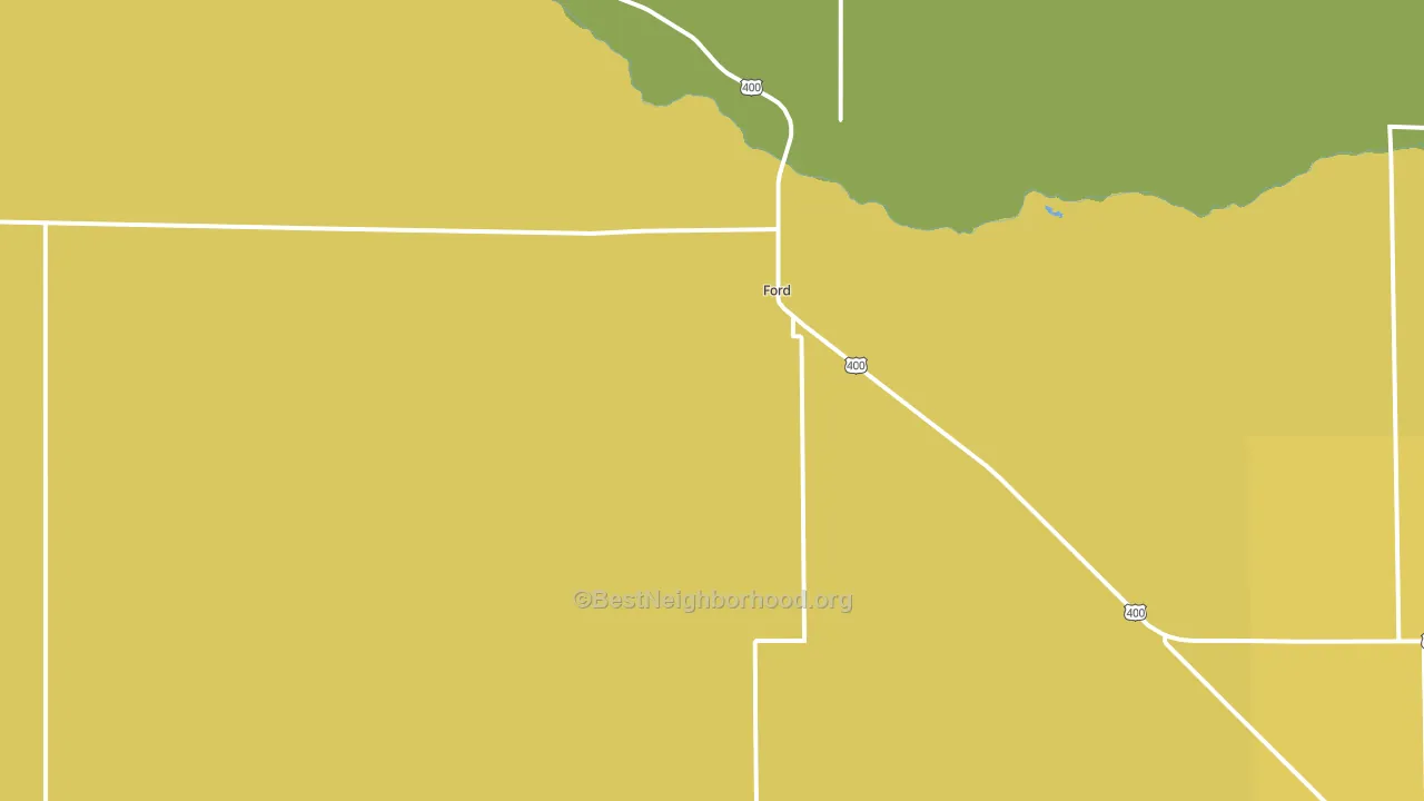 Ford, KS block-group voter-turnout map