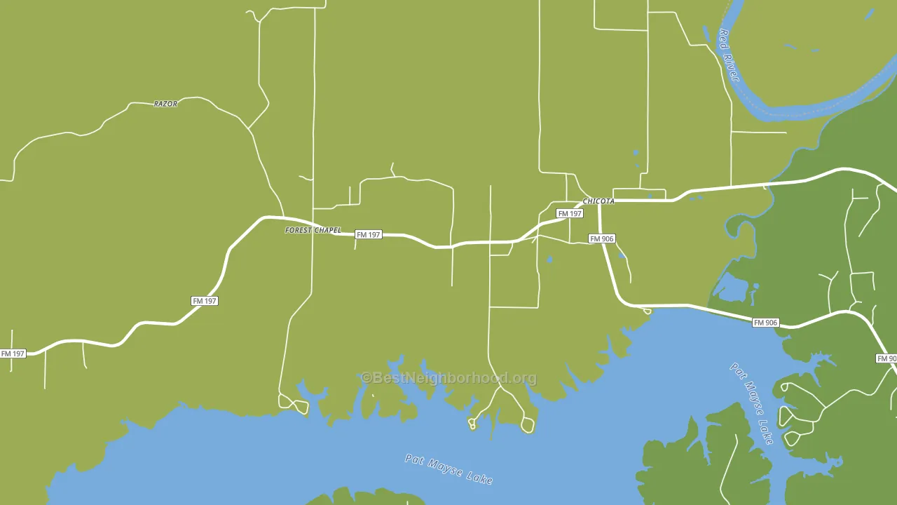 Forest Chapel, TX block-group voter-turnout map