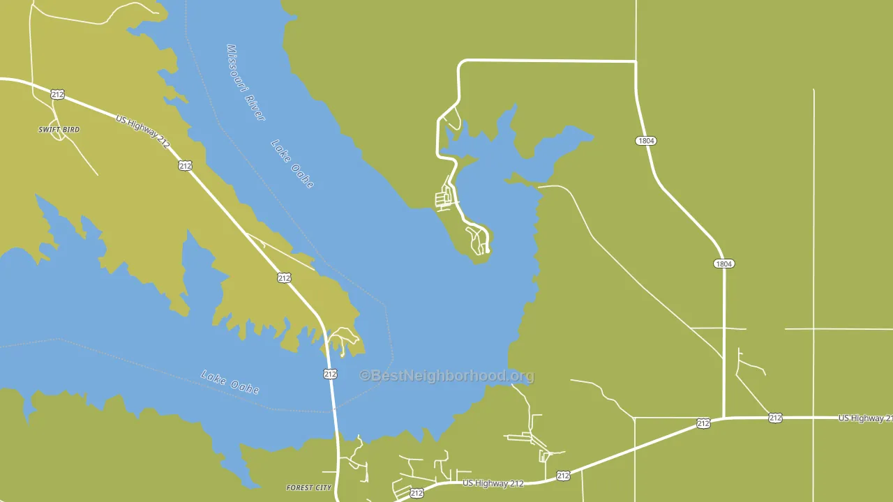 Forest City, SD block-group voter-turnout map