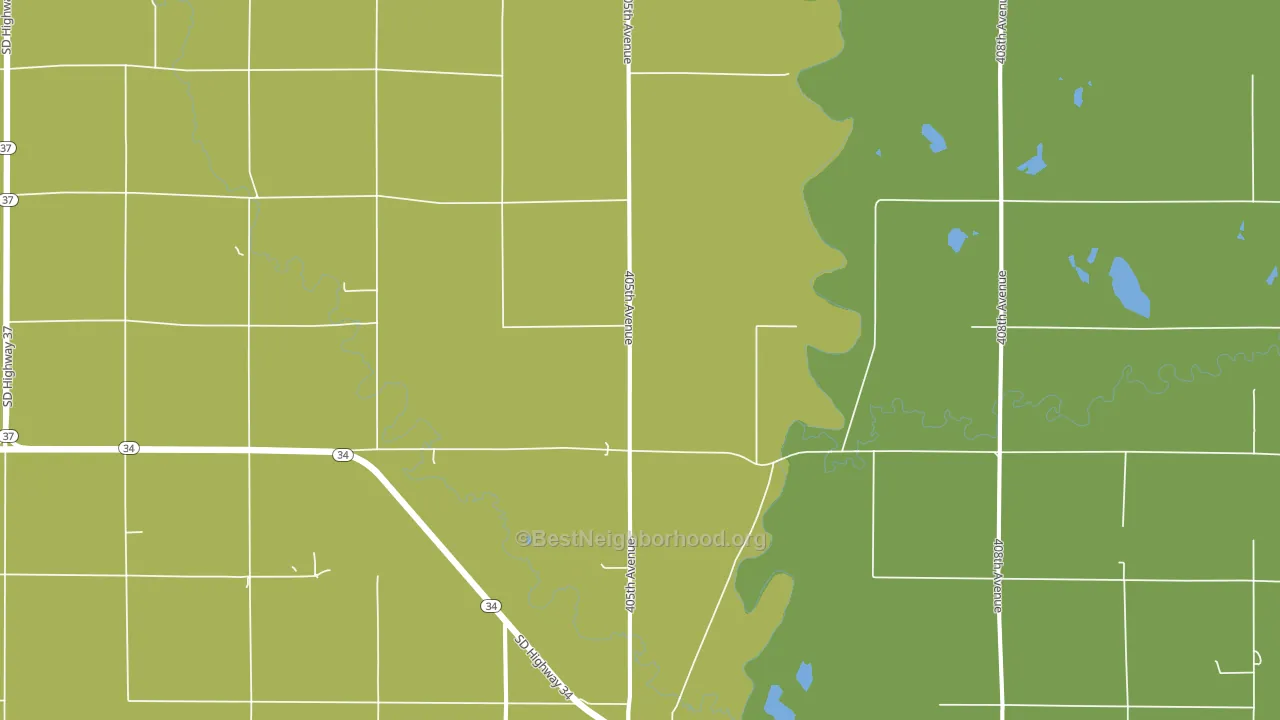 Forestburg, SD block-group voter-turnout map