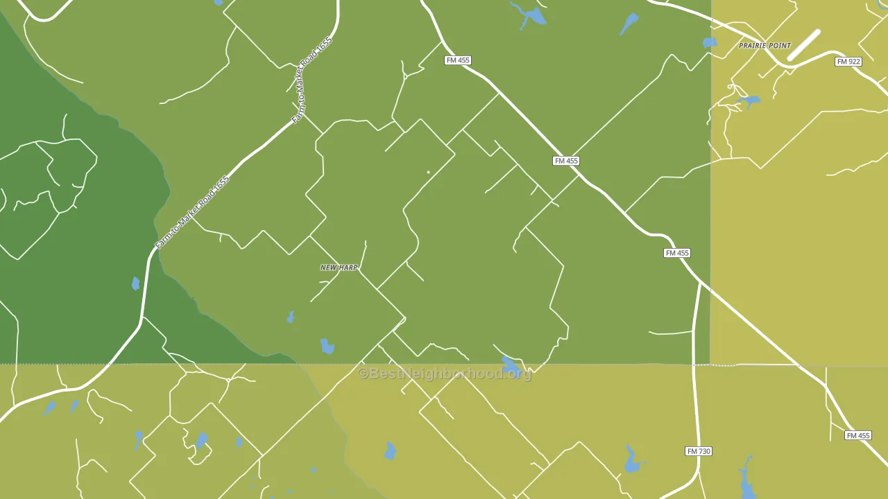 Forestburg, TX block-group voter-turnout map