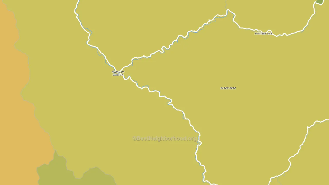 Forks Of Salmon, CA block-group voter-turnout map