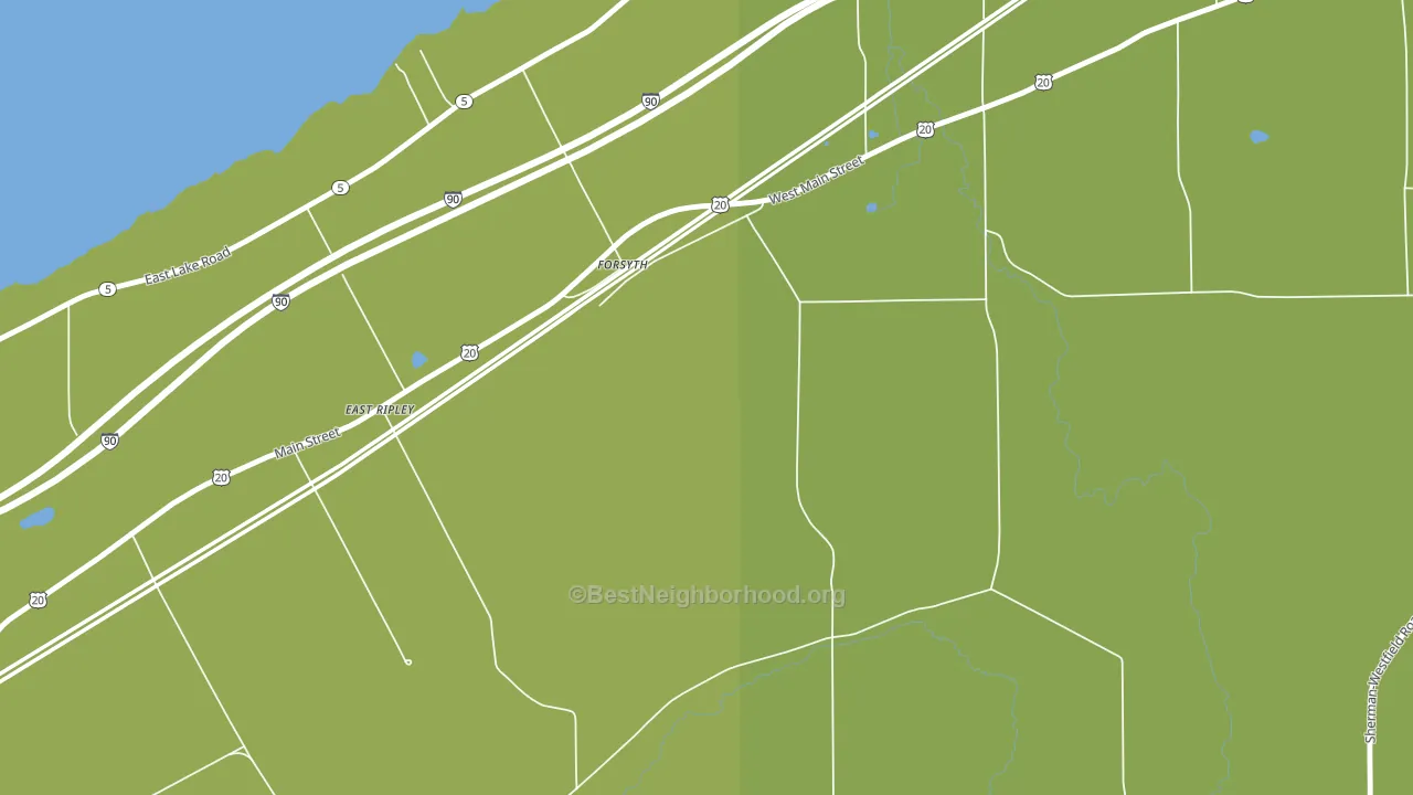 Forsyth, NY block-group voter-turnout map