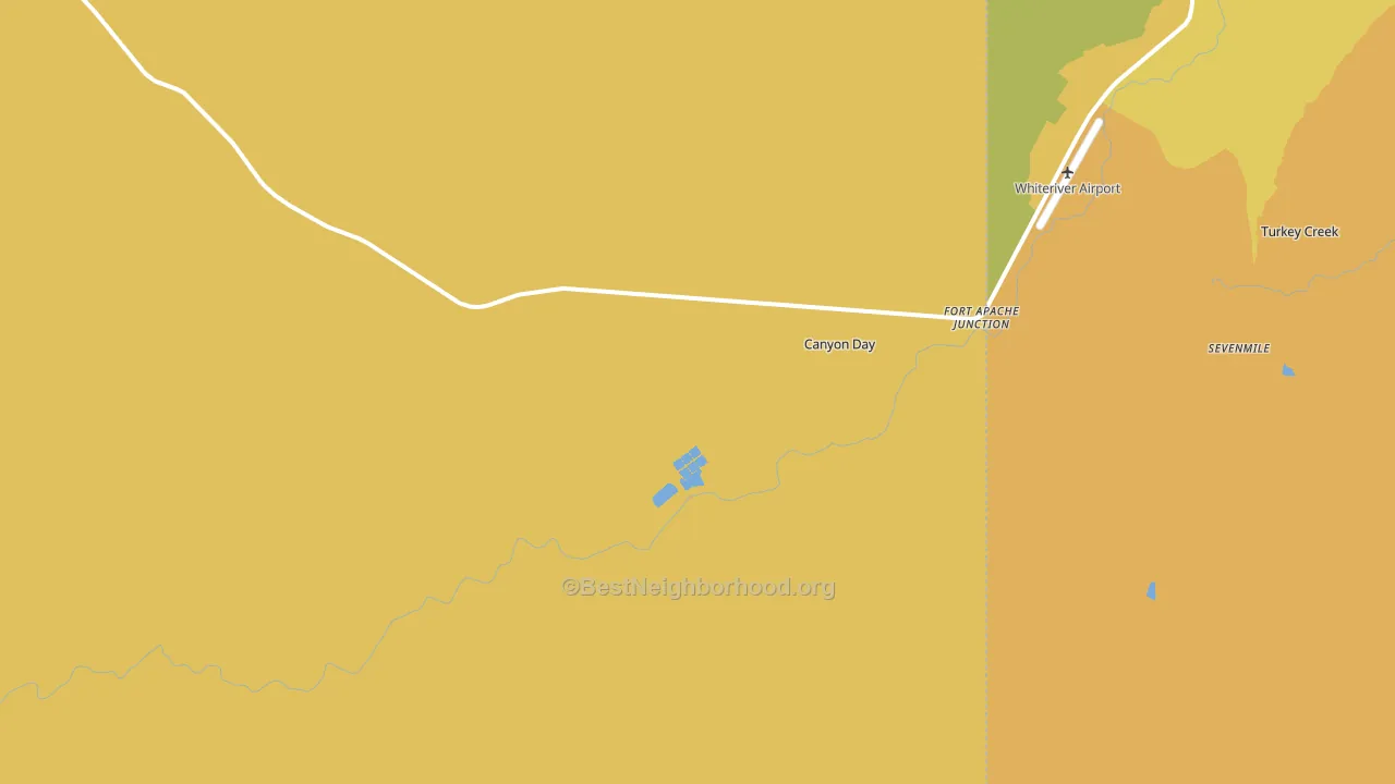Fort Apache Junction, AZ block-group voter-turnout map