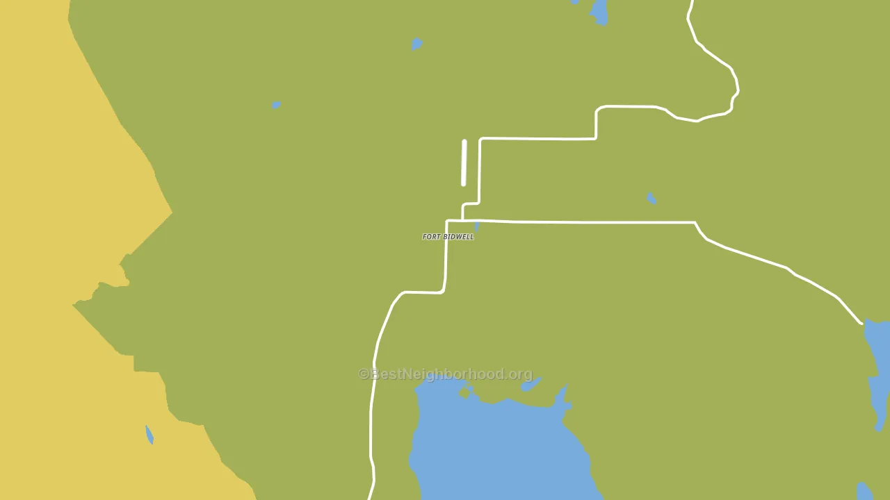 Fort Bidwell, CA block-group voter-turnout map