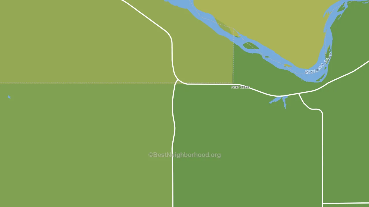 Fort Clark, ND block-group voter-turnout map