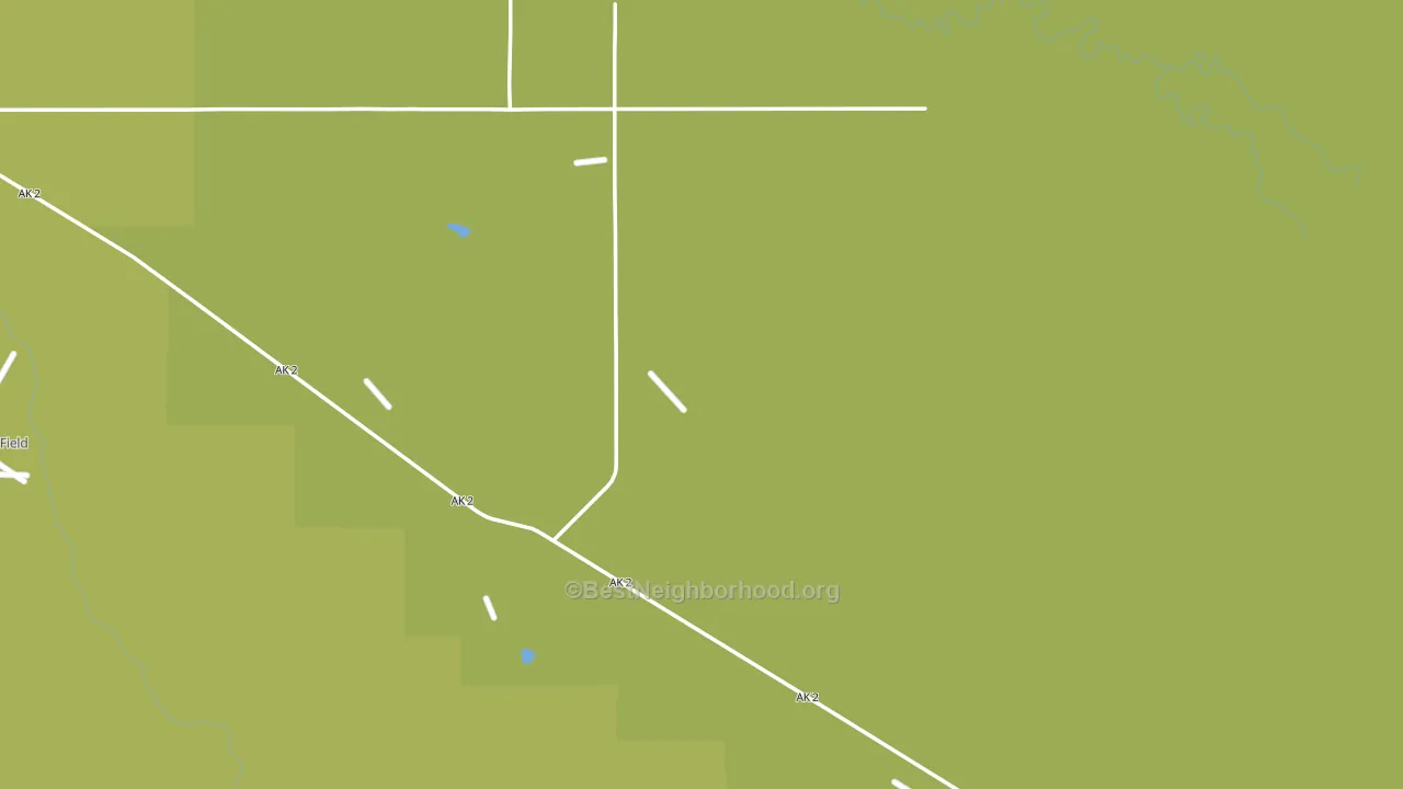 Fort Greely, AK block-group voter-turnout map