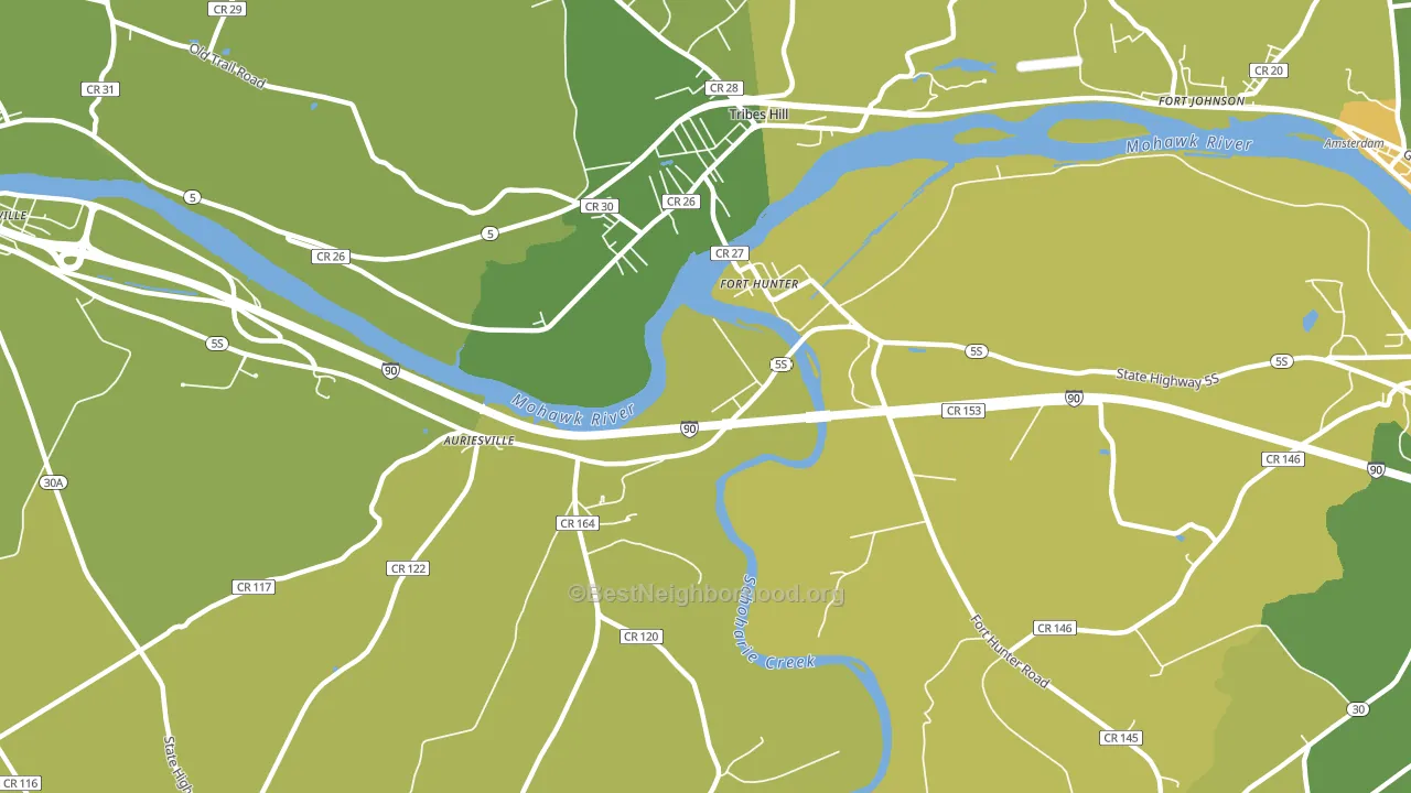 Fort Hunter, NY block-group voter-turnout map