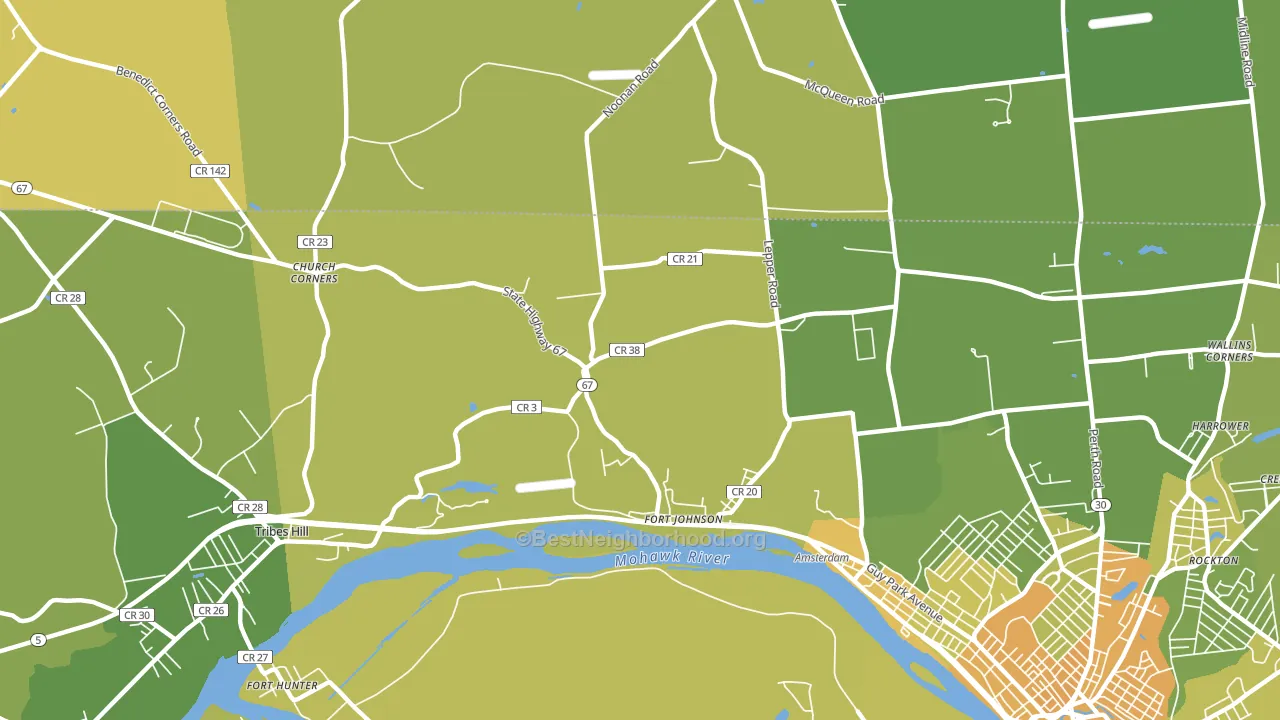 Fort Johnson, NY block-group voter-turnout map