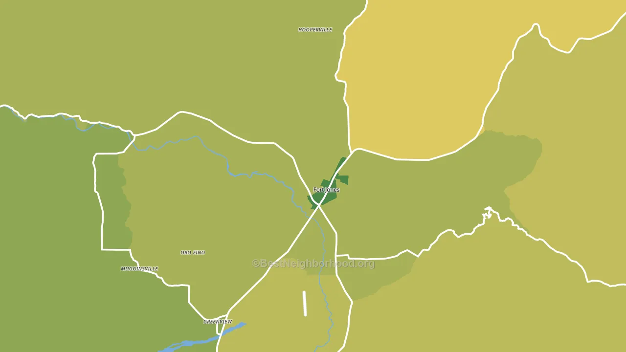 Fort Jones, CA block-group voter-turnout map