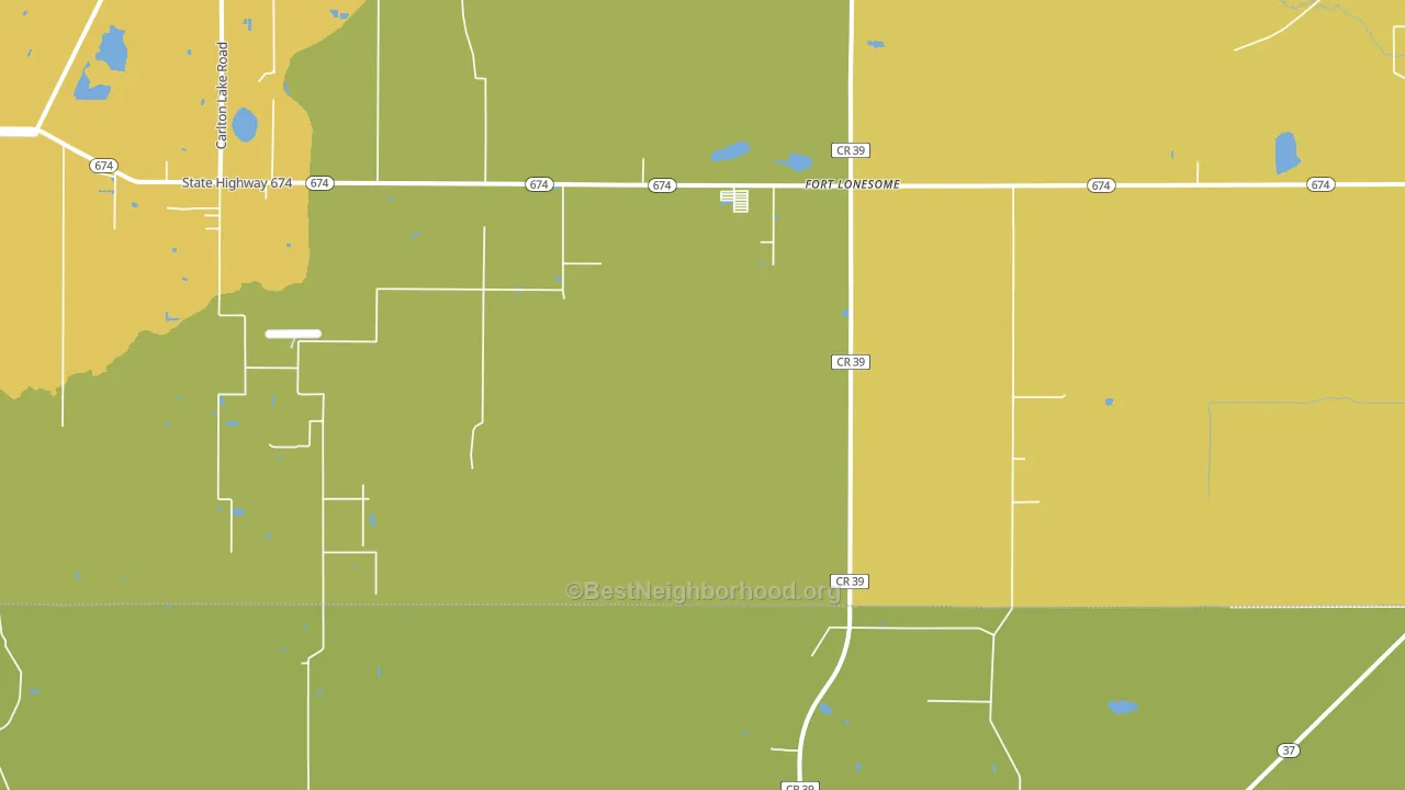 Fort Lonesome, FL block-group voter-turnout map