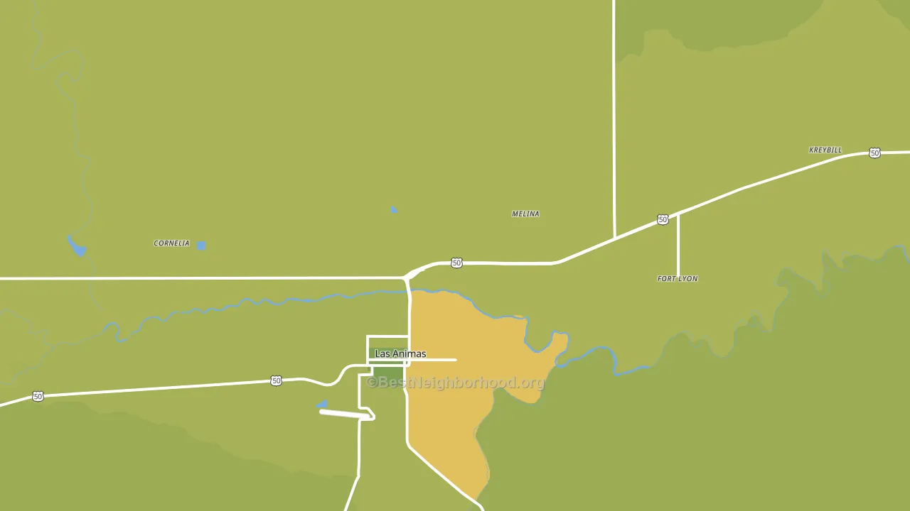 Fort Lyon, CO block-group voter-turnout map