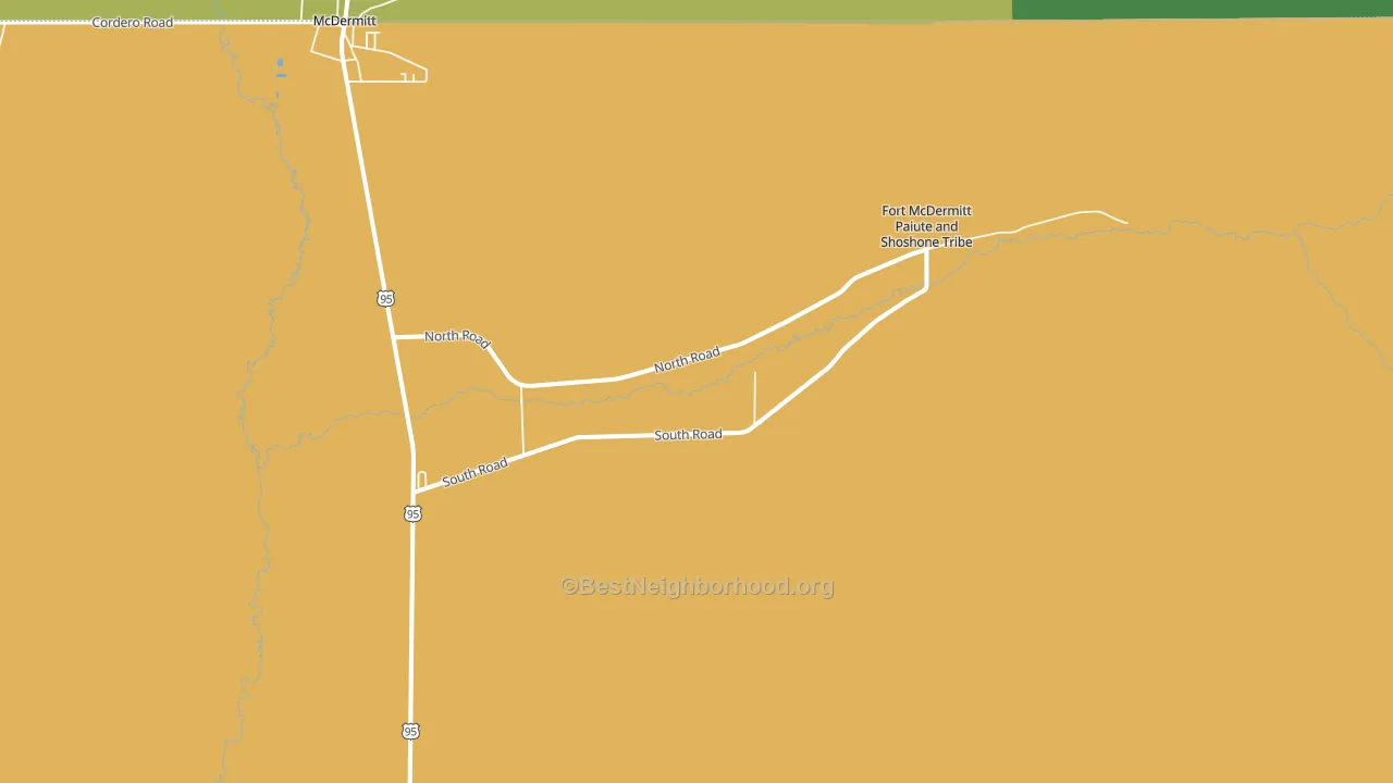 Fort McDermitt, NV block-group voter-turnout map