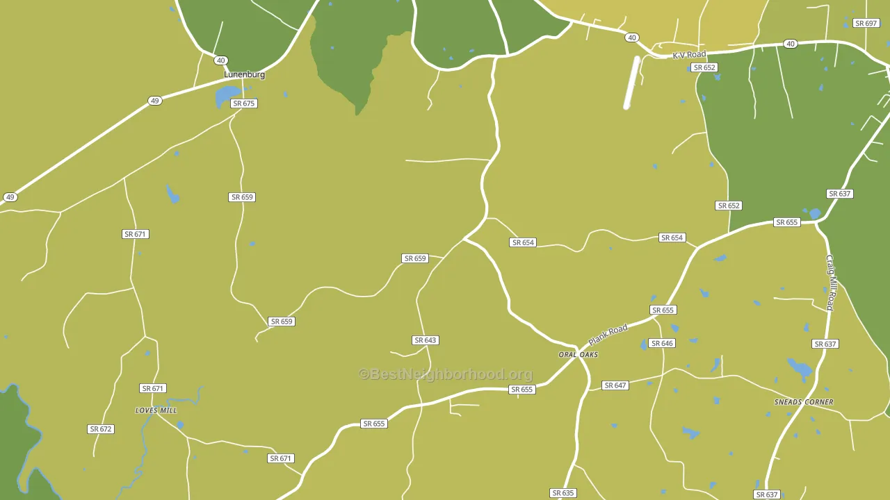 Fort Mitchell, VA block-group voter-turnout map