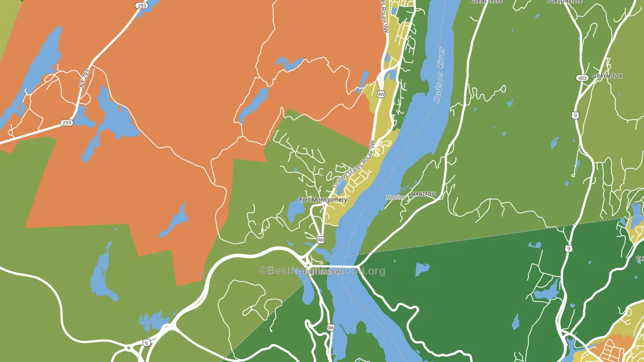 Fort Montgomery, NY block-group voter-turnout map
