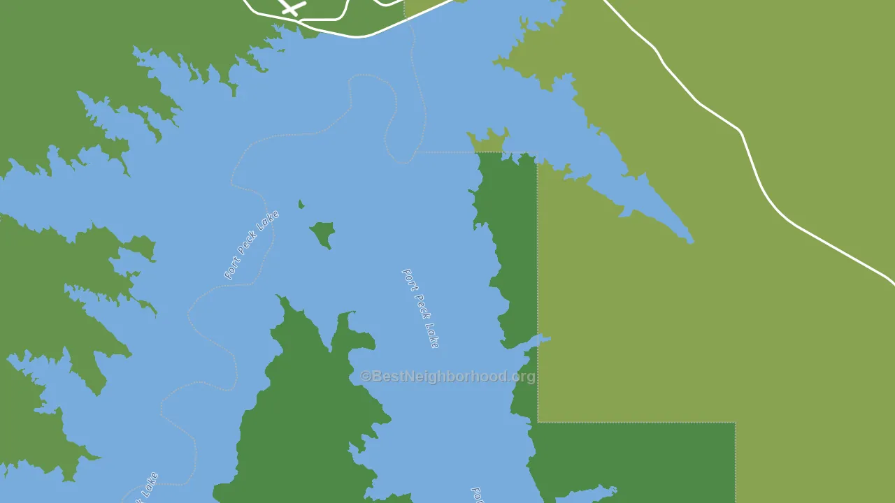 Fort Peck, MT block-group voter-turnout map