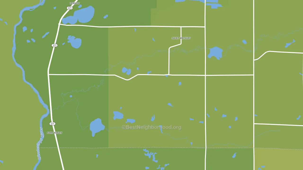 Fort Ripley, MN block-group voter-turnout map