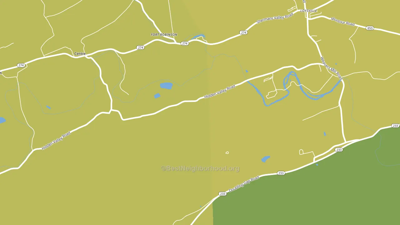 Fort Robertson, PA block-group voter-turnout map