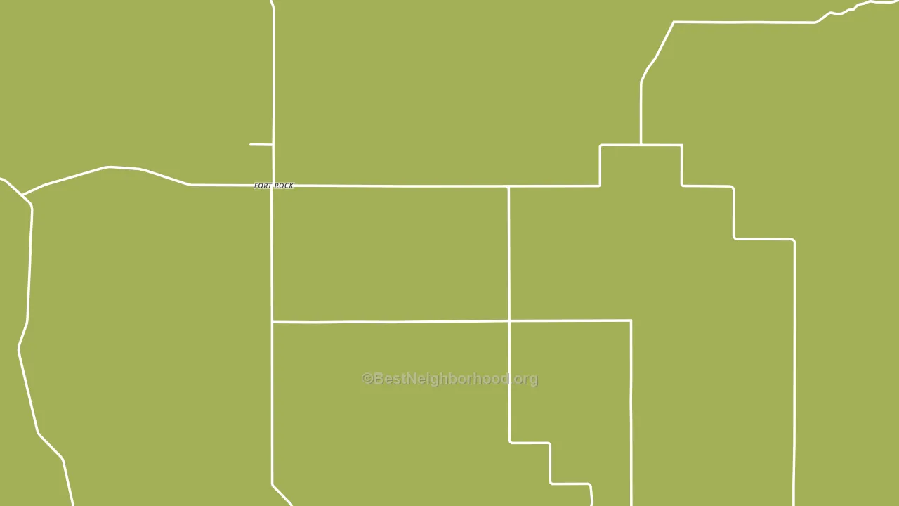 Fort Rock, OR block-group voter-turnout map