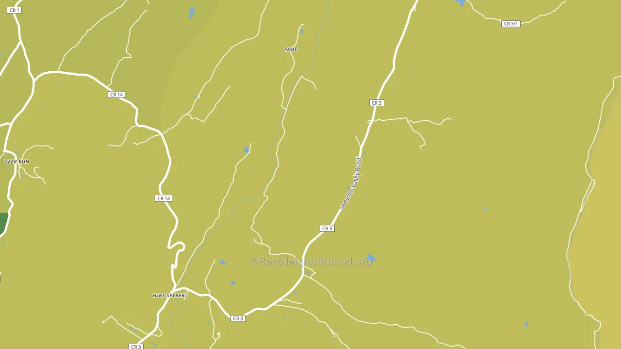 Fort Seybert, WV block-group voter-turnout map