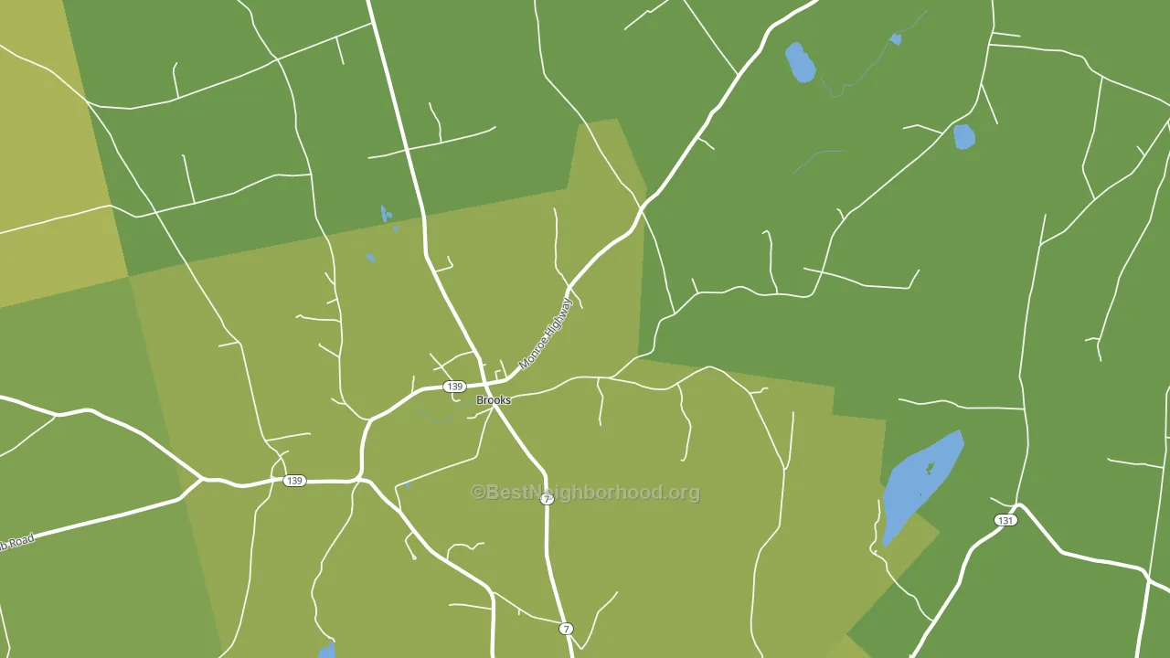 Fosters Corner, ME block-group voter-turnout map