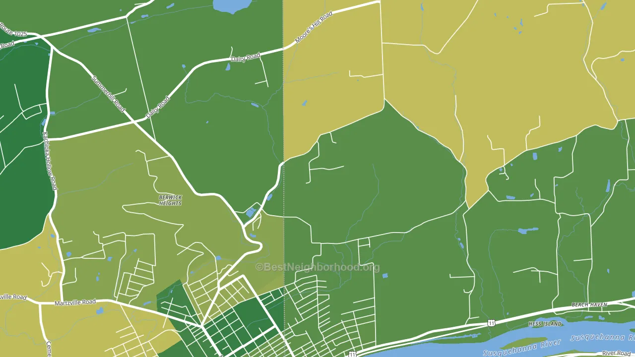Foundryville, PA block-group voter-turnout map