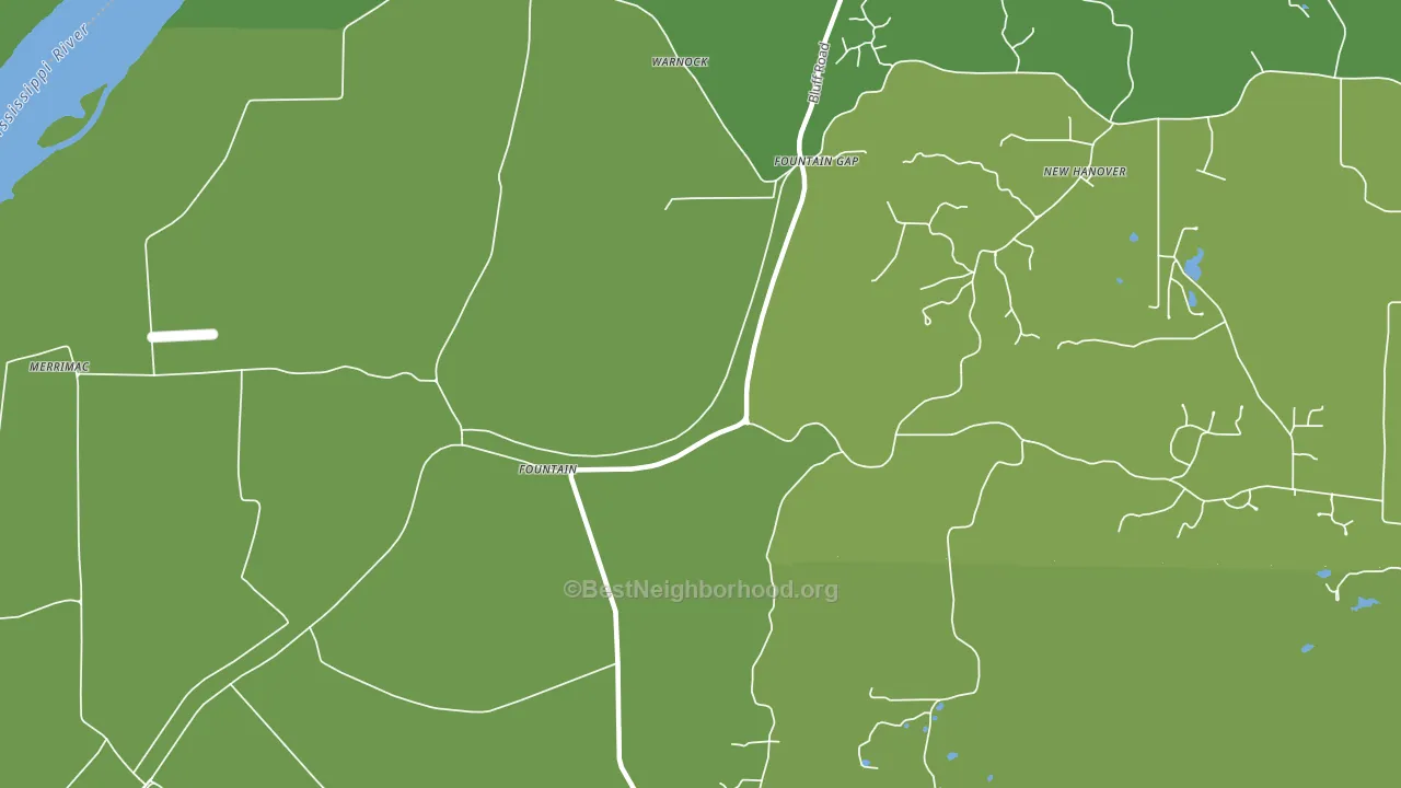 Fountain Gap, IL block-group voter-turnout map