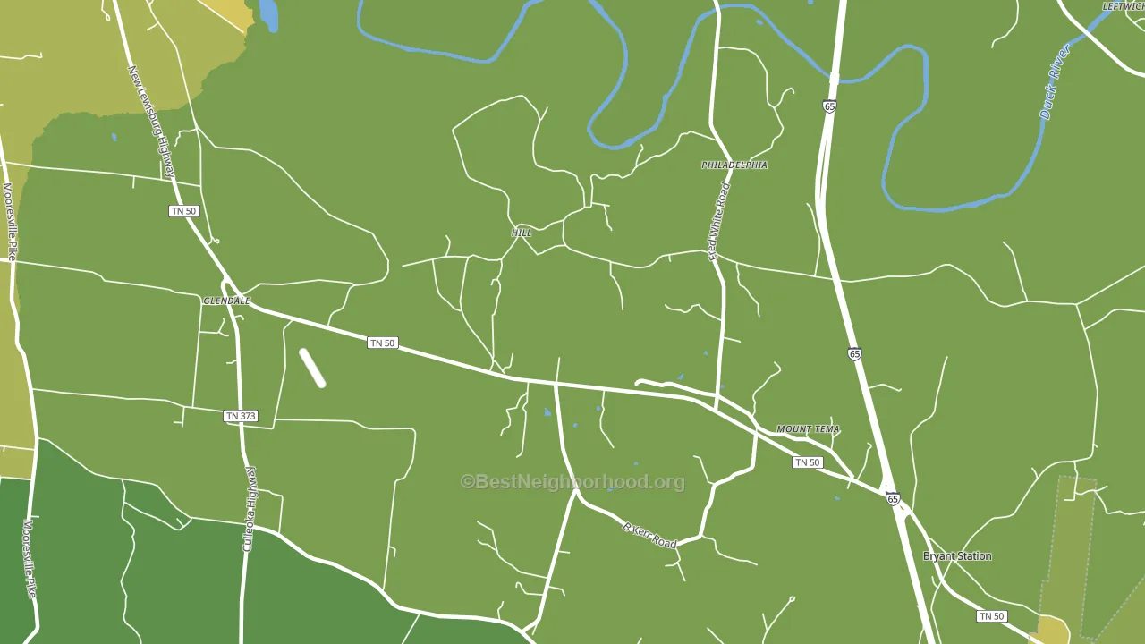 Fountain Heights, TN block-group voter-turnout map