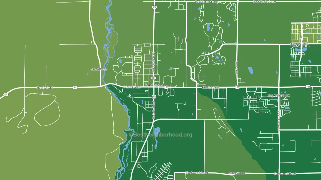 Four Corners, MT block-group voter-turnout map